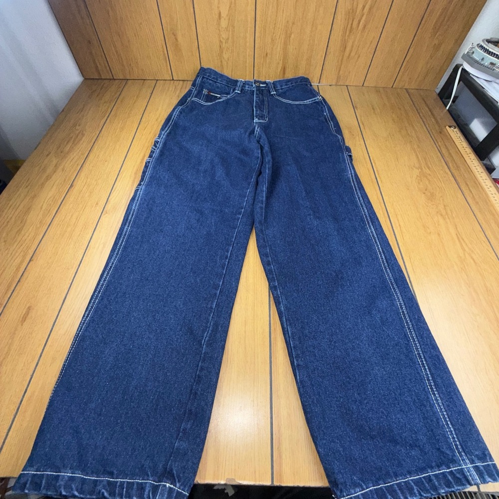 VTG Southpole Mens Baggy Carpenter Jeans Dark Wash Wide Leg Skater Denim 32x30